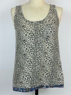 Rebecca Taylor Leopard-Print Scoop Tank
